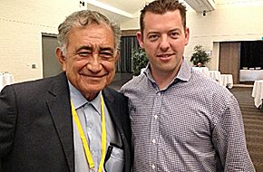 Here is Michael with the former Prime Minister of Tahiti. Truth is Michael has had the privilege of been invited to speak at many world leader's conferences and as a result has met with many heads of of states from around the world. Michael has had an illustrious career, but he never made a song and dance about it.