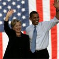 President Obama with Hillary Clinton