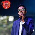 Vinod singing at the Gaana Music Festival