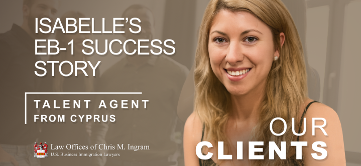 talent4 Young professional researching EB-1 extraordinary ability and U.S. immigration options on a laptop